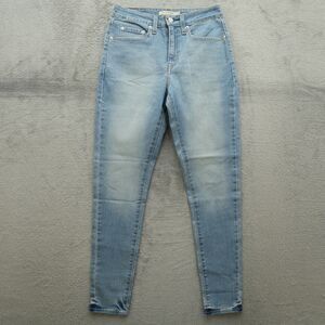 Levi's 721 Jeans Women's Size 27 Blue High-Rise Skinny Denim 28" Inseam Stretch